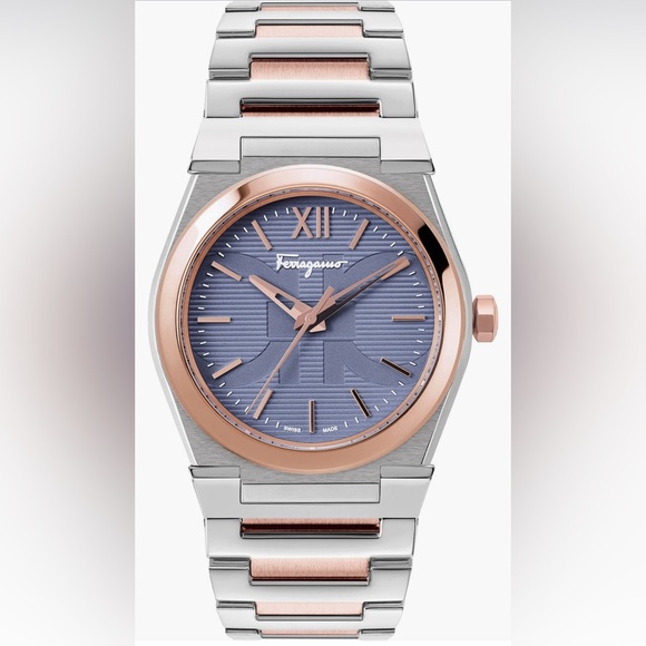 Salvatore Ferragamo Other - Ferragamo Watch Rose Gold & Silver with Vega Pair Bracelet 40mm